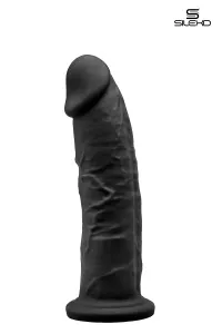 Black double density dildo 19 cm - Model 2