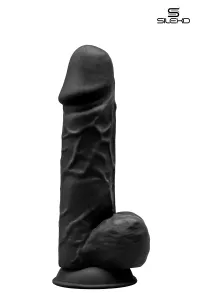 Schwarzer Dildo mit doppelter Dichte, 21,5 cm – Modell 4