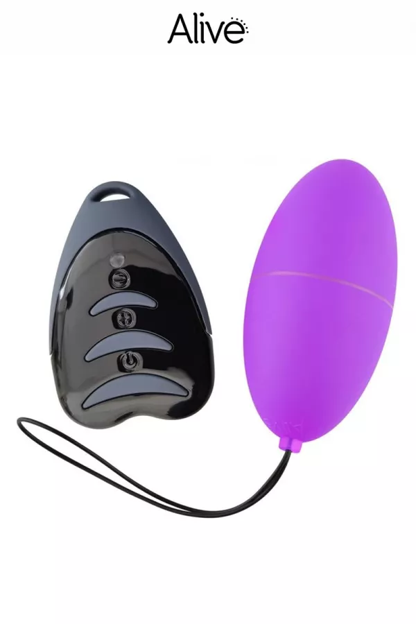 Remote controlled vibrating egg Magic egg 3 - purple