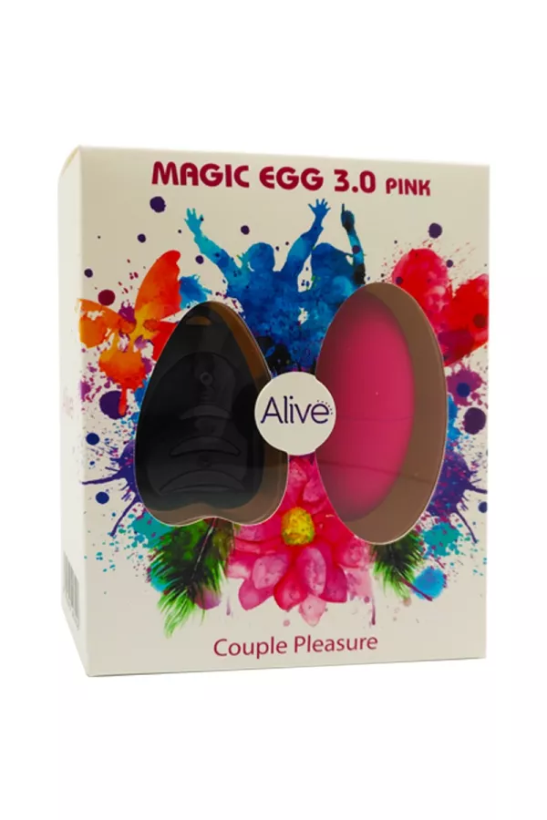 Remote controlled vibrating egg Magic egg 3 - pink