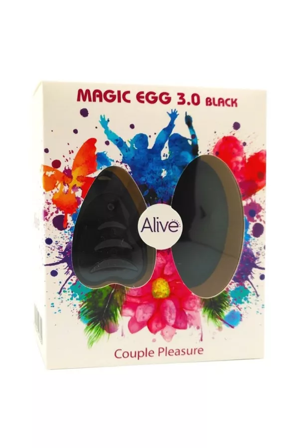 Remote controlled vibrating egg Magic egg 3 - black