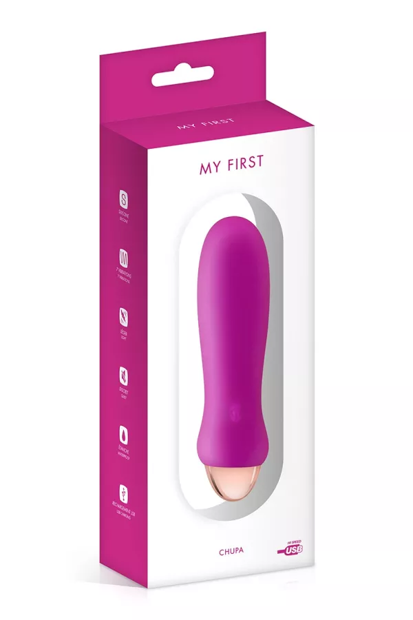 Rechargeable vibrator pink Chupa