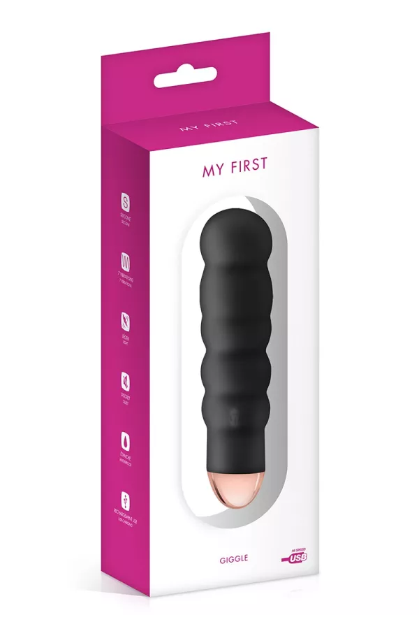 Rechargeable vibrator Giggle black