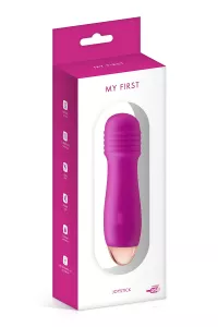 Refillable vibrator Joystick pink