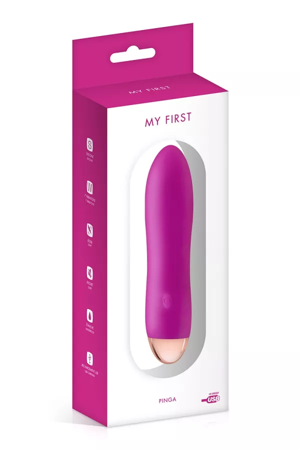 Wiederaufladbarer Vibrator Pinga rosa