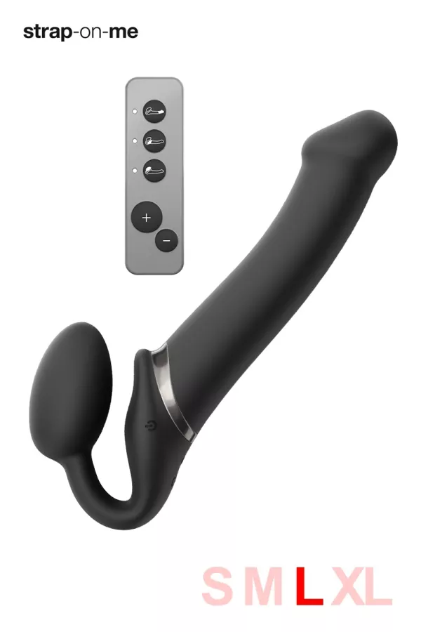 Strap on-me vibrating black L