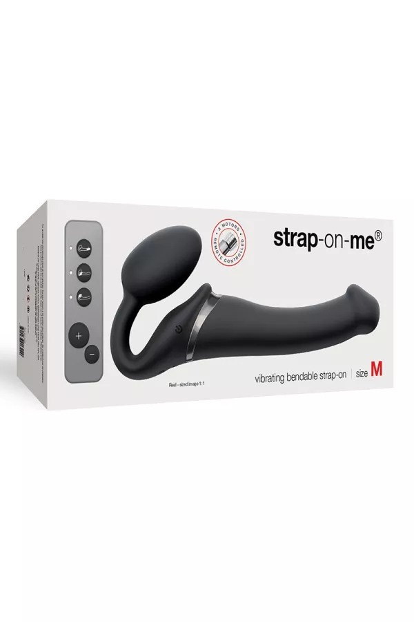 Strap-on-me vibrante nero M