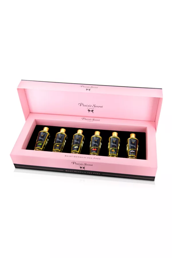 Coffret 6 huiles de massage sèches - Plaisir Secret