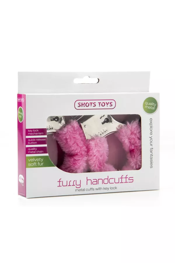 Fur cuffs - pink