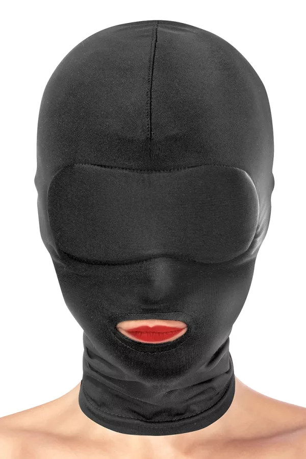 Cagoule BDSM bouche ouverte - Fetish Tentation