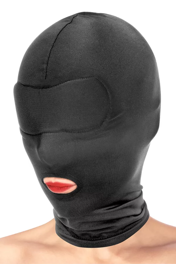 Cagoule BDSM bouche ouverte - Fetish Tentation