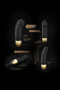 Rechargeable Vibrator Real Vibration gold S 2.0