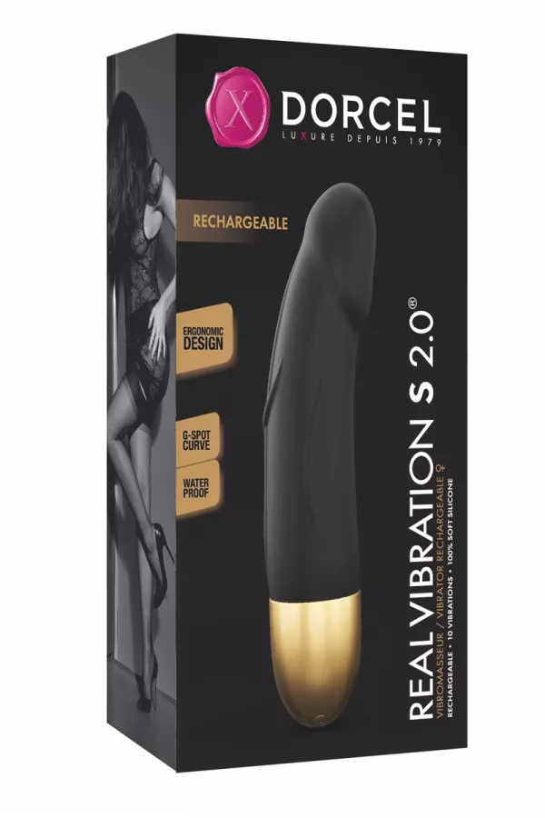 Rechargeable Vibrator Real Vibration gold S 2.0