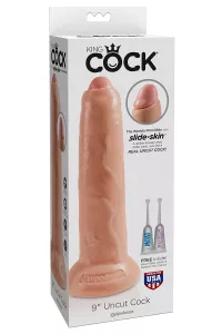 23,5 cm großer Dildo mit Vorhaut – King Cock