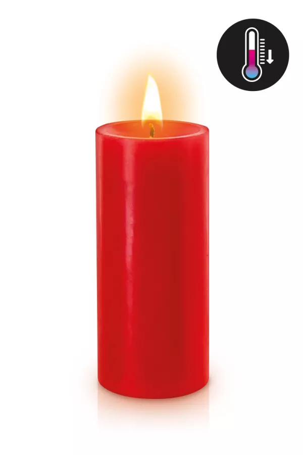 Red low-temperature candle