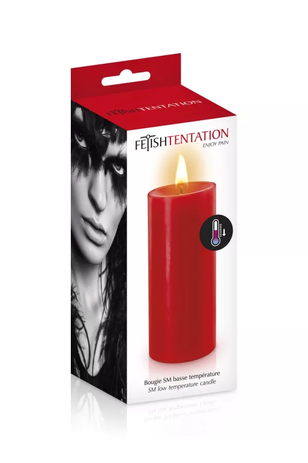 Red low-temperature candle