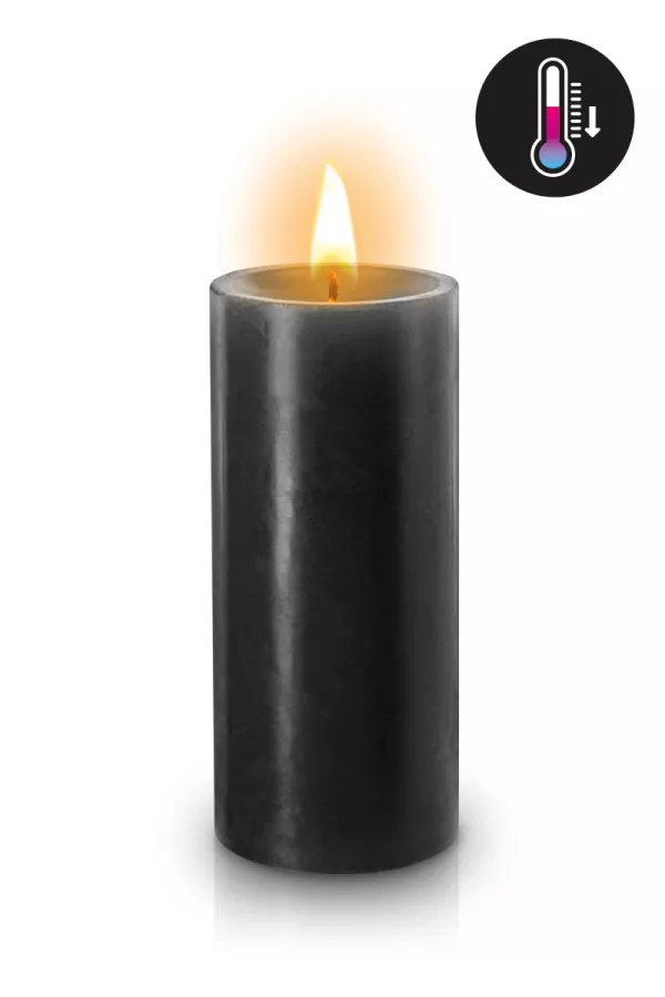 Black low-temperature candle