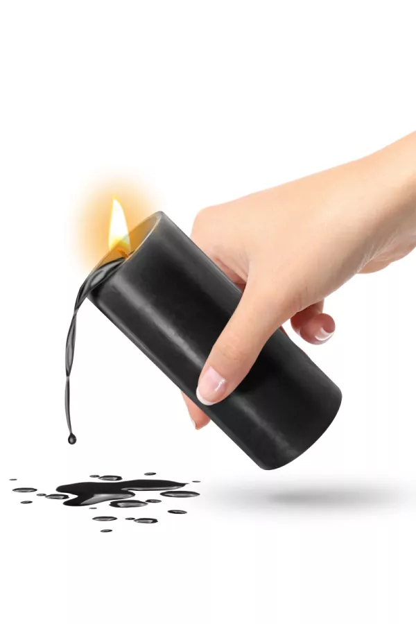 Black low-temperature candle