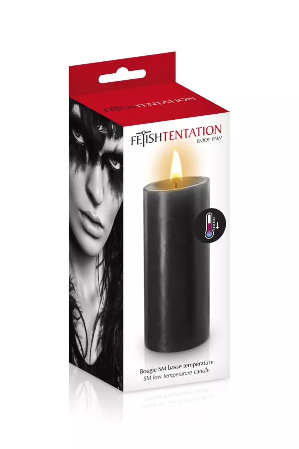 Black low-temperature candle