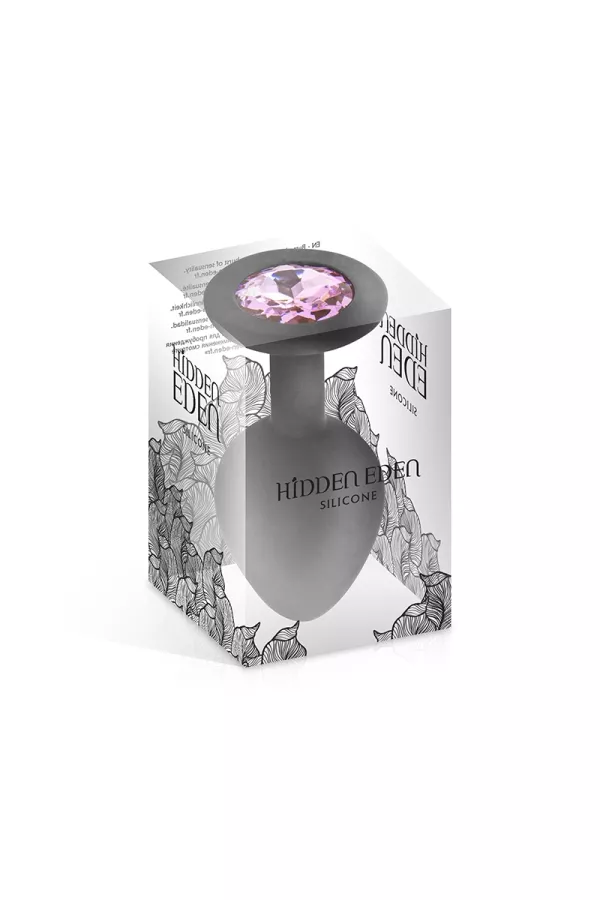 Plug bijou silicone noir M - Hidden Eden