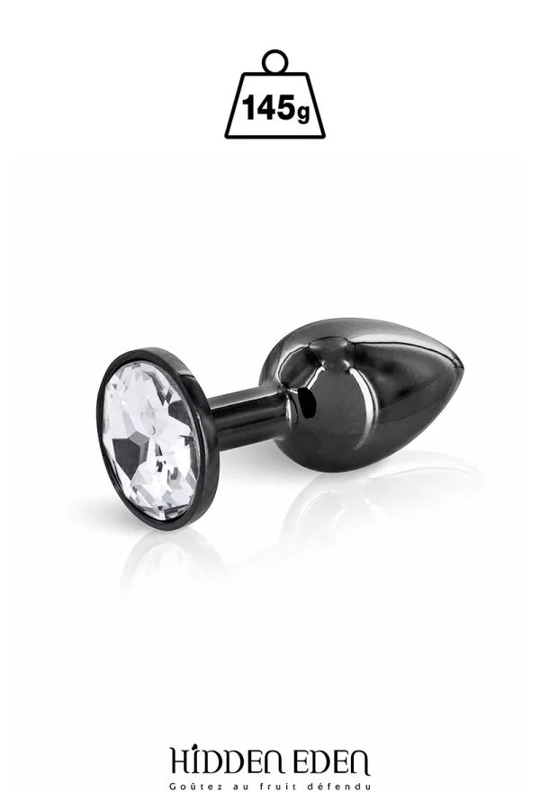 Black steel jewelry plug S