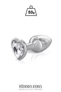 Aluminum heart jewelry plug S