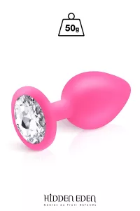 Pink silicone jewelry plug M