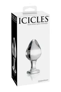 Plug anal verre Icicles n° 25