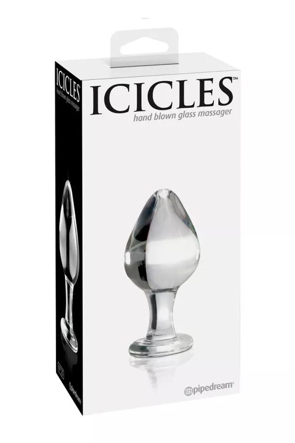 Plug anal verre Icicles n° 25