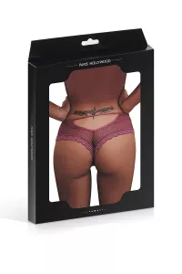 Tanga bordeaux dentelle - Paris Hollywood