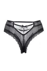 Tanga pizzo nero