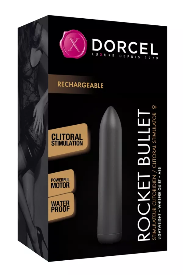 Mini vibrator Rocket Bullet black