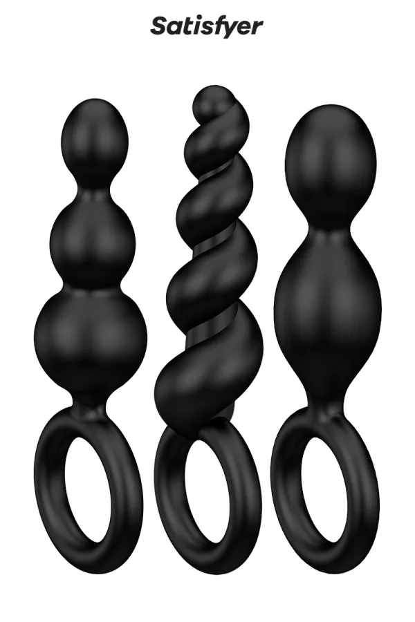 Set of 3 Booty Call black plugs