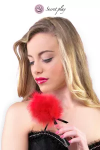 Feather 18 cm red