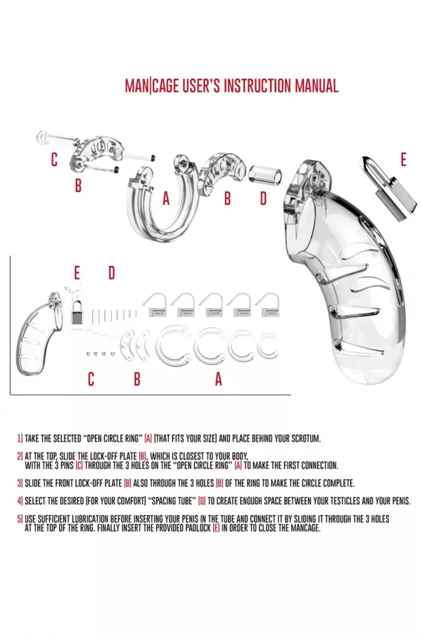 Cage de chasteté 9cm ManCage 01