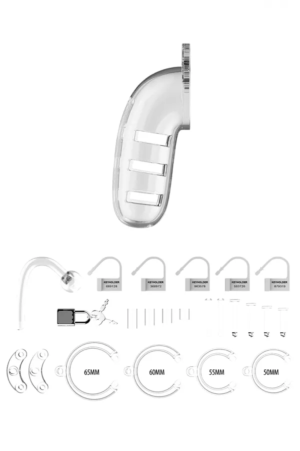 14cm chastity cage with plug - ManCage 12