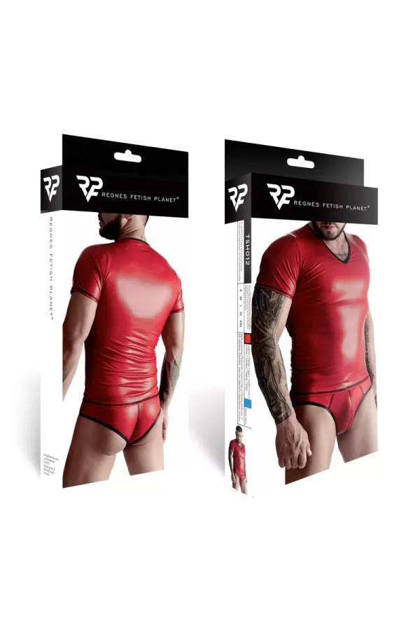 T-shirt wetlook rouge - Regnes