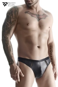 String nasslook schwarz