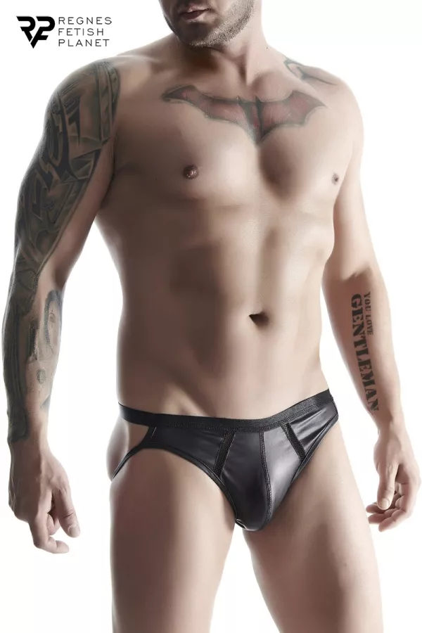 Jock strap black wetlook