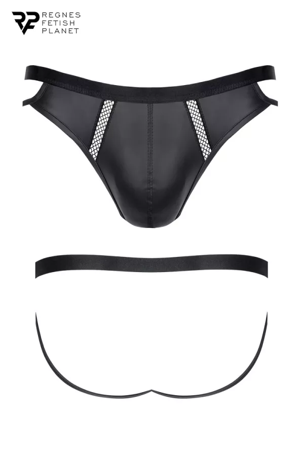 Jock strap black wetlook