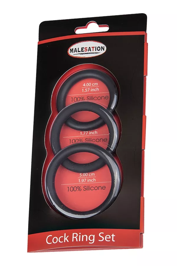 Set 3 CockRings silicone