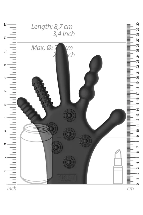 silicone stimulation glove