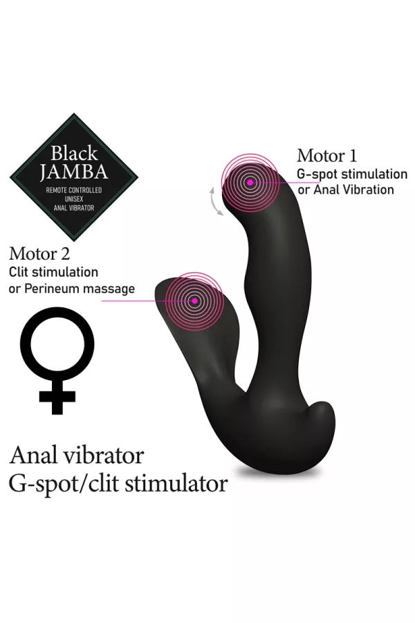 Unisex Analstimulator – Black Jamba