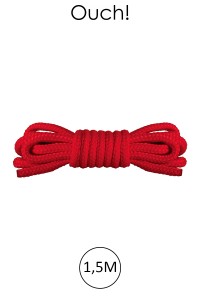 Mini bondage rope 1.5m red