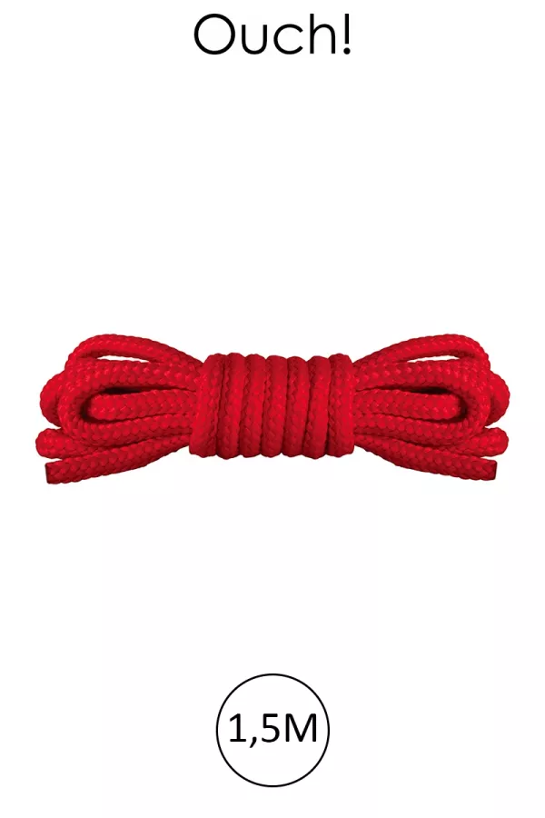 Mini bondage rope 1.5m red