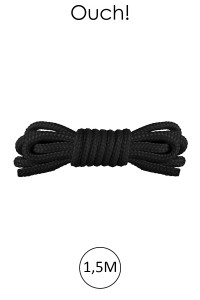 Mini-Bondage-Seil 1,5 m schwarz