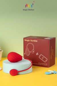 Vibrating egg connected Magic Sundae