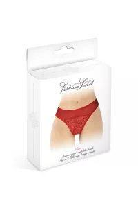 Tanga rouge ouvert Ava - Fashion Secret