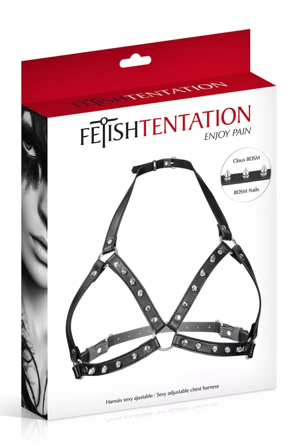 Spiked chest harness