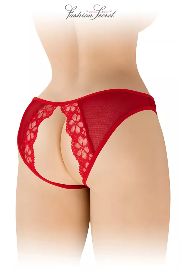 Open red panties Ambre